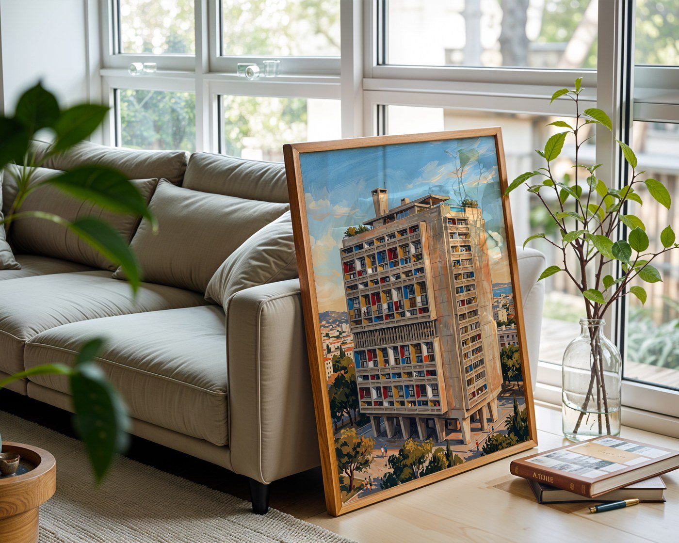 Unité d'Habitation Poster – Le Corbusier Wall Art — frame-426