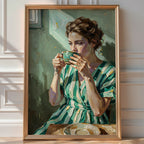 Garden Morning Tea Poster – Impressionist Summer Wall Art Print — room-portrait