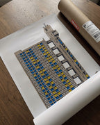 Trellick Tower Poster – Retro Brutalist Print — barakaya-flatlay