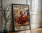 Spanish Flamenco Poster – Vintage Expressionist Wall Art — frame-286