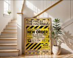 New Order Ticket Poster – 1983 Hacienda Wall Art — frame-267