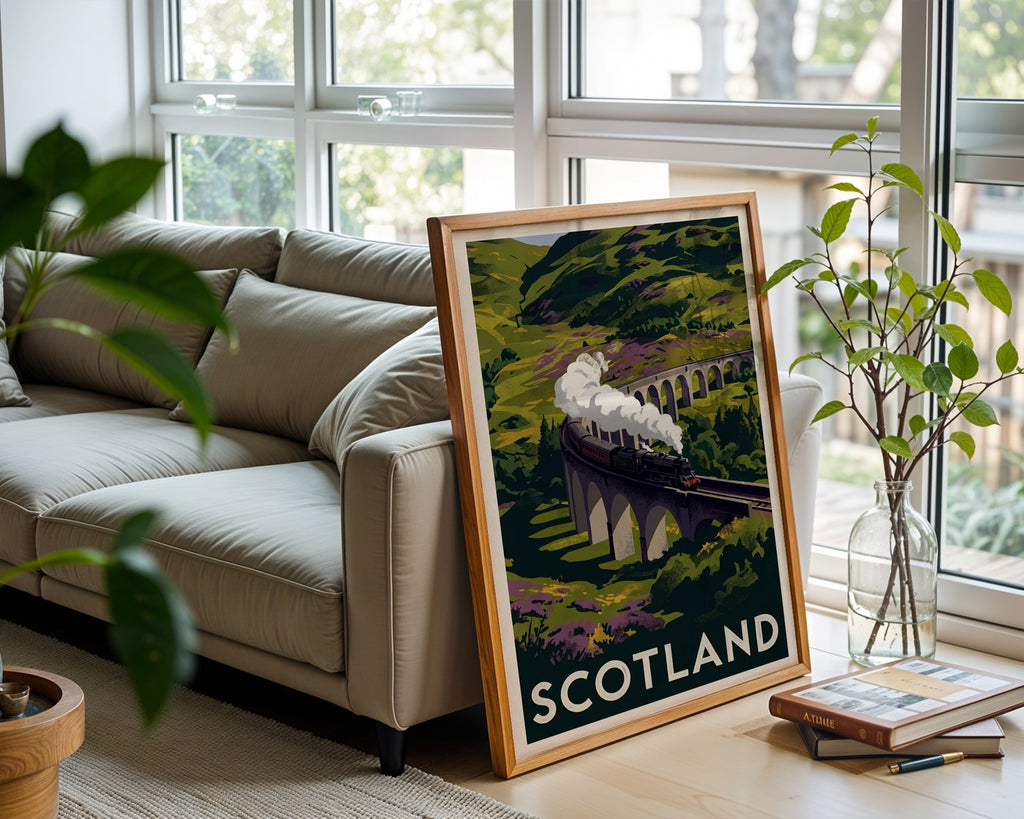 Scottish Highlands Poster – Vintage 1930s Wall Art Print — frame-426