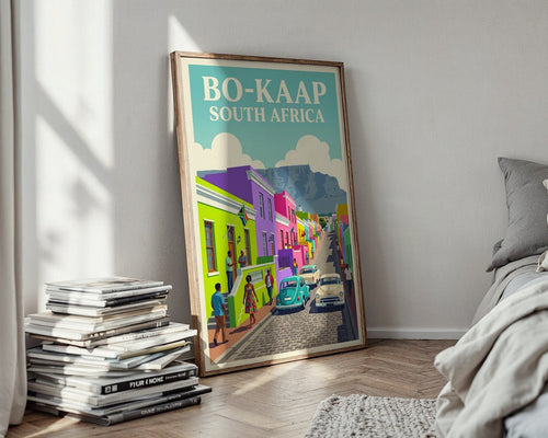Cape Town Bo-Kaap Poster – South Africa Wall Art — styled-wall