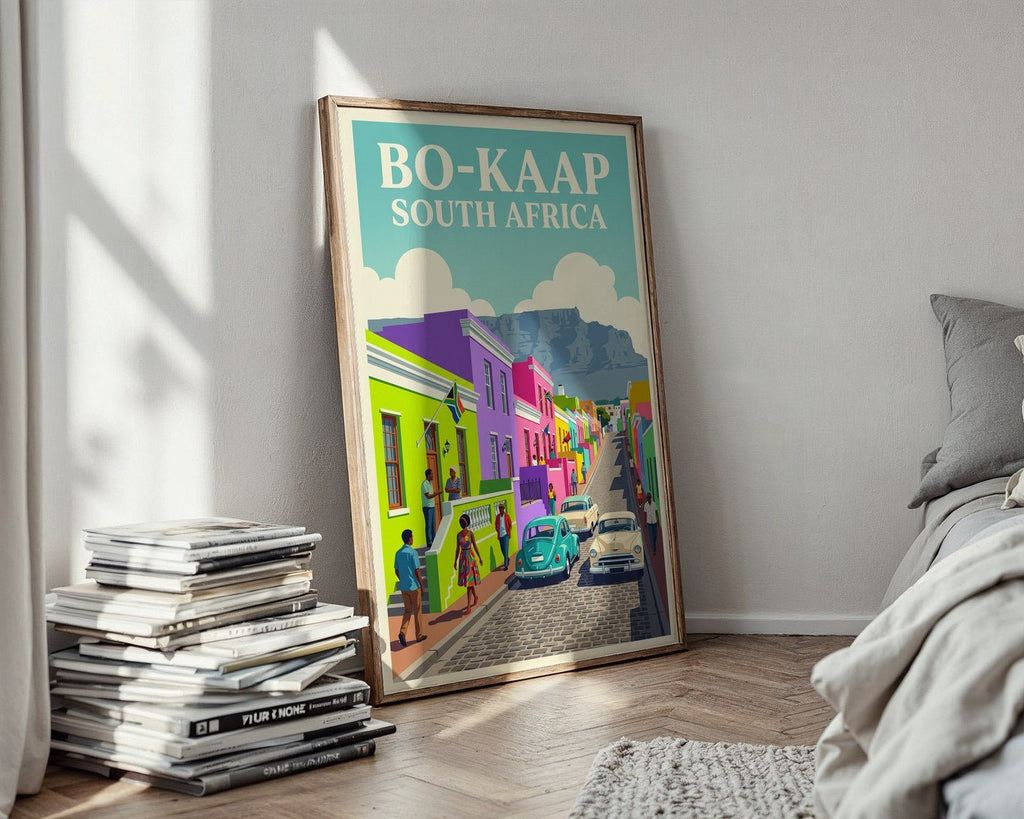 Cape Town Bo-Kaap Poster – South Africa Wall Art — styled-wall