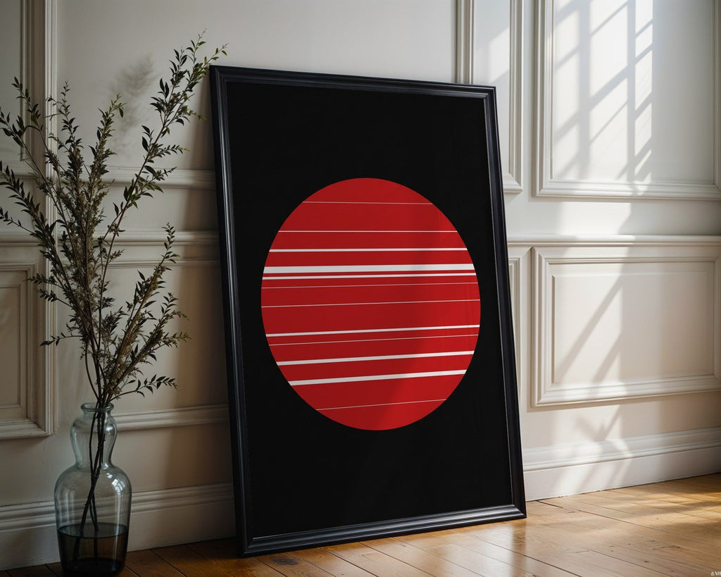 Constructivist Sphere Poster – Bold Bauhaus Wall Art — frame-286