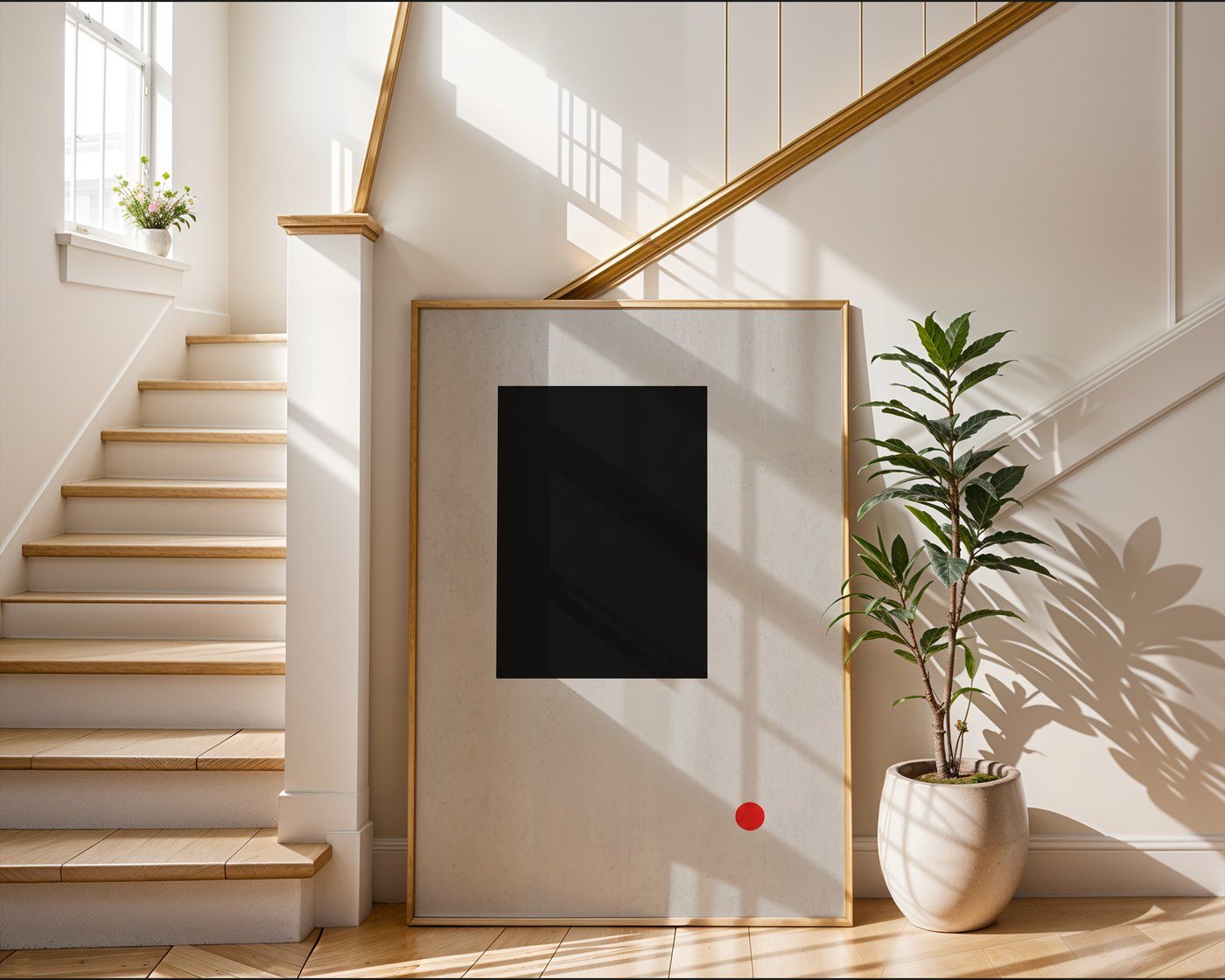 Monolith Abstract Poster – Brutalist Swiss Wall Art — frame-267