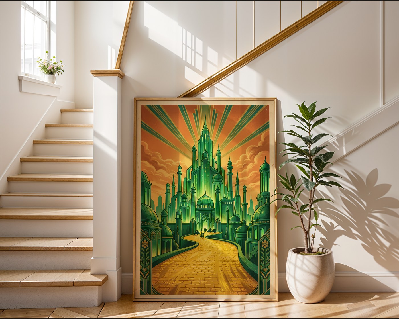 The Emerald City Poster – Retro Wizard of Oz Wall Art Print — frame-267