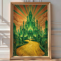 The Emerald City Poster – Retro Wizard of Oz Wall Art Print — room-portrait
