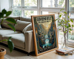 Rivendell Poster – Art Deco Fantasy Wall Art Print — frame-426