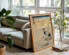 Japanese Crane Poster – Ukiyo-e Style Wall Art Print — frame-426