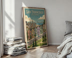 San Francisco Poster – Victorian Row House Print — styled-wall
