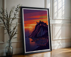Alicante Santa Barbara Poster – Minimalist Wall Art Print — frame-286