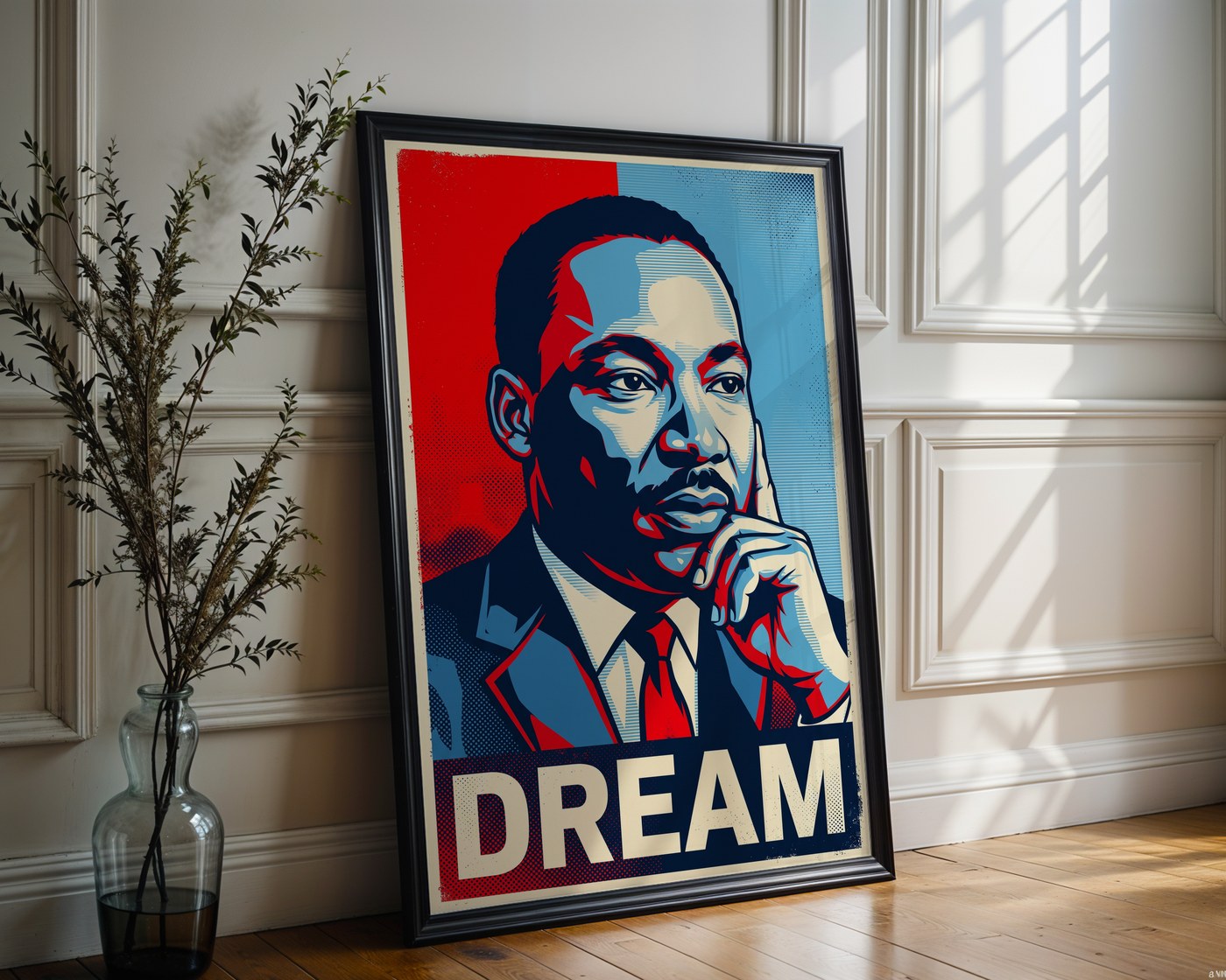 Martin Luther King Jr Poster – Hope Style Wall Art Print — frame-286