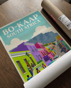 Cape Town Bo-Kaap Poster – South Africa Wall Art — barakaya-flatlay