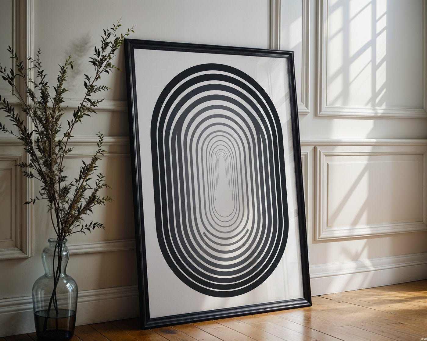 Swiss Arch Poster – Geometric Architecture Wall Art — frame-286