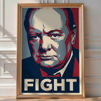 Winston Churchill Poster – Hope Style Wall Art Print — room-portrait