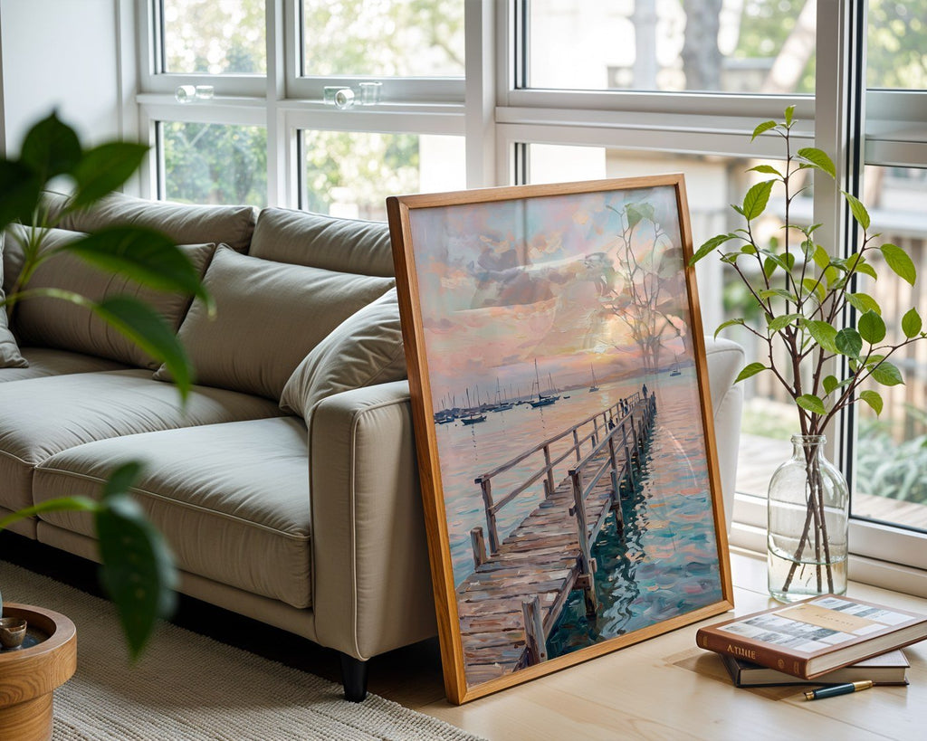 Los Alcazares Mar Menor Poster – Coastal Wall Art Print — frame-426