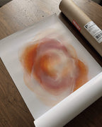 Sunset Hues Abstract Poster – Warm Gradient Wall Art Print — barakaya-flatlay