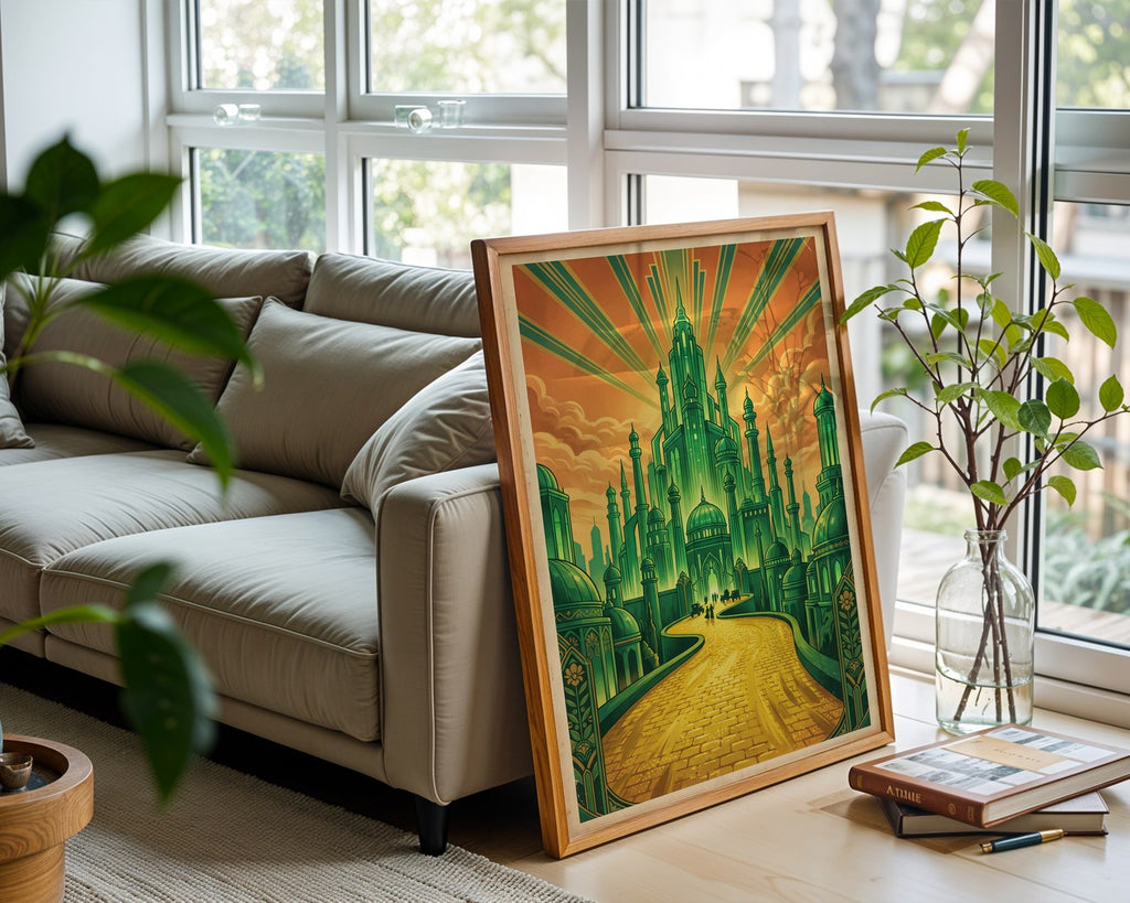The Emerald City Poster – Retro Wizard of Oz Wall Art Print — frame-426