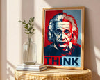 Albert Einstein Poster – Hope Style Wall Art Print — frame-486