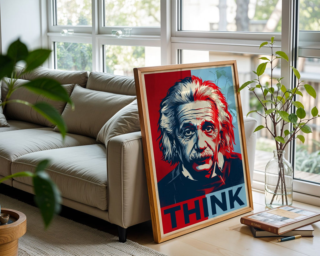 Albert Einstein Poster – Hope Style Wall Art Print — frame-426