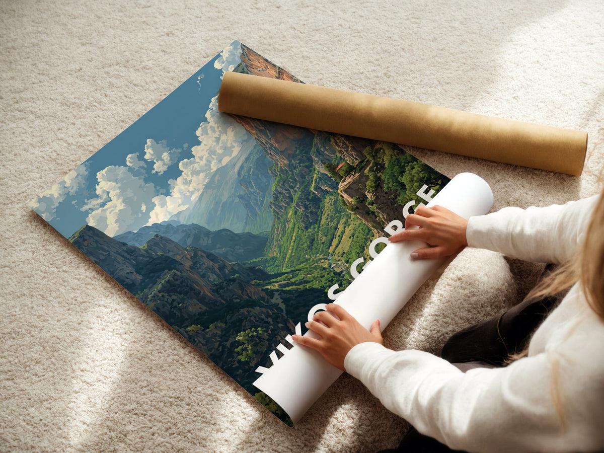 Vikos Gorge Greece Landscape Poster - Just Great Posters