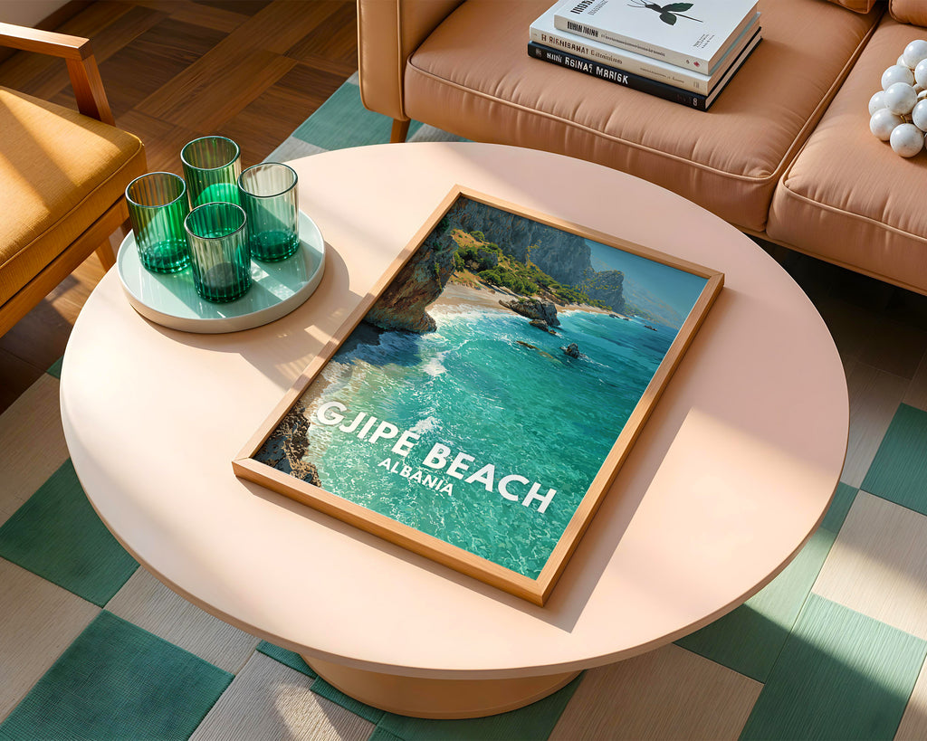 Gjipe Beach Albania Coastal Poster - Just Great Posters