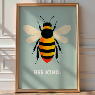 Bee Kind Bumblebee Poster – Positive Wall Art - Just Great Posters