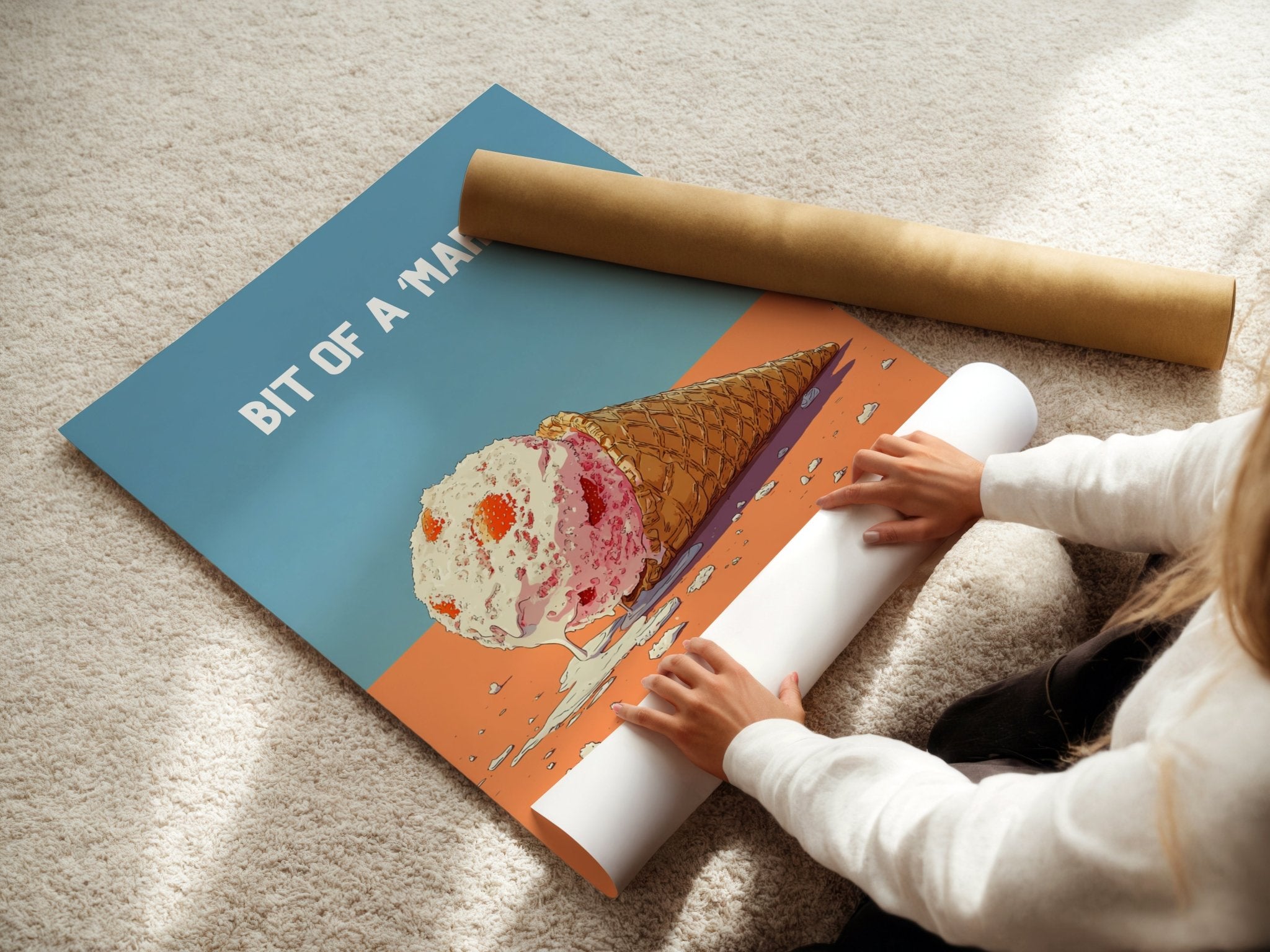 Bit of a ’Mare Ice Cream Poster - Just Great Posters