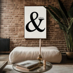 Ampersand Relax Wall Art Print – Minimalist Typography Poster for Calm Modern Interiors - Just Great Posters
