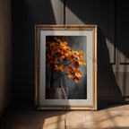 Maple Leaves & Linen Tote – Minimal Autumn Study - Just Great Posters