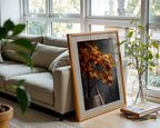 Maple Leaves & Linen Tote – Minimal Autumn Study - Just Great Posters