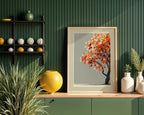 Autumn Glow Tree Poster – Golden Fall Leaves Wall Art - Just Great Posters