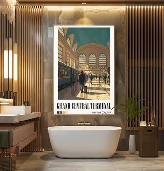Grand Central Terminal Poster – Vintage - Style NYC Train Station Wall Art - Just Great Posters