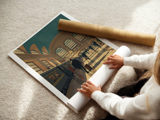 Grand Central Terminal Poster – Vintage - Style NYC Train Station Wall Art - Just Great Posters