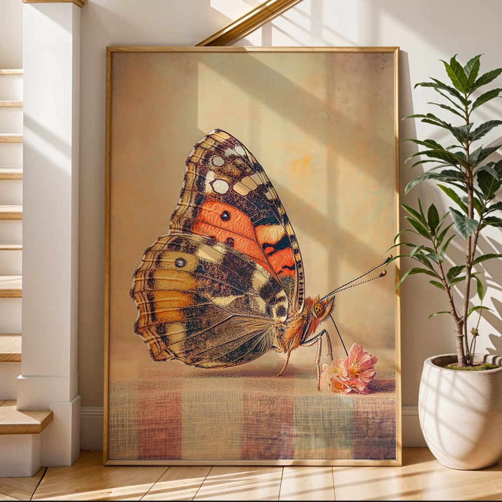Vintage Butterfly Macro Print - Just Great Posters