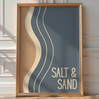 Salt & Sand – Wavy Beachscape Poster - Just Great Posters