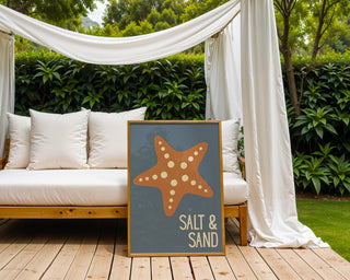 Salt & Sand – Starfish Graphic Poster - Just Great Posters
