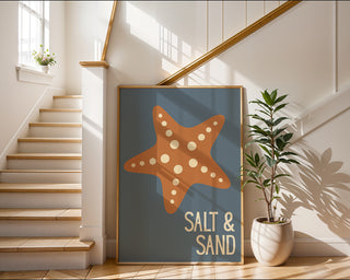 Salt & Sand – Starfish Graphic Poster - Just Great Posters