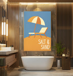 Salt & Sand – Beach Chair Art Print - Just Great Posters