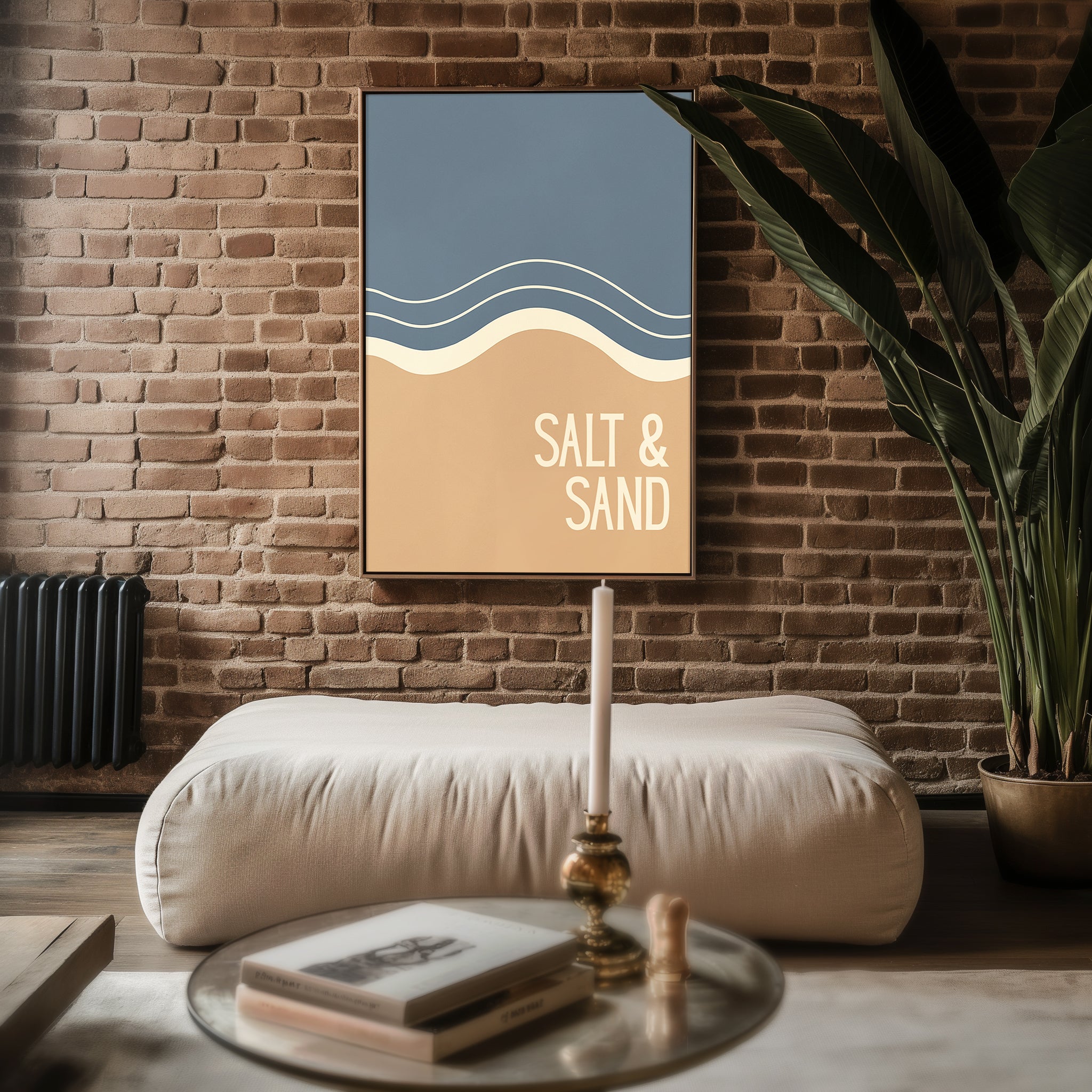 Salt & Sand – Abstract Waves Poster - Just Great Posters