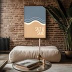 Salt & Sand – Abstract Waves Poster - Just Great Posters