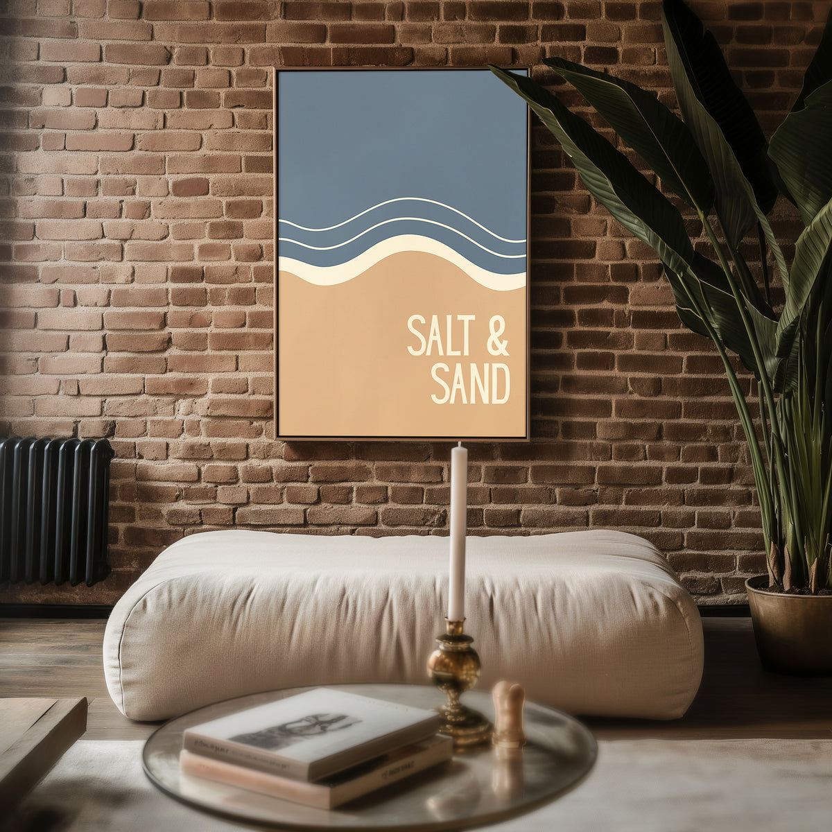 Salt & Sand – Abstract Waves Poster - Just Great Posters