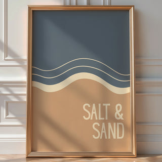 Salt & Sand – Abstract Waves Poster - Just Great Posters