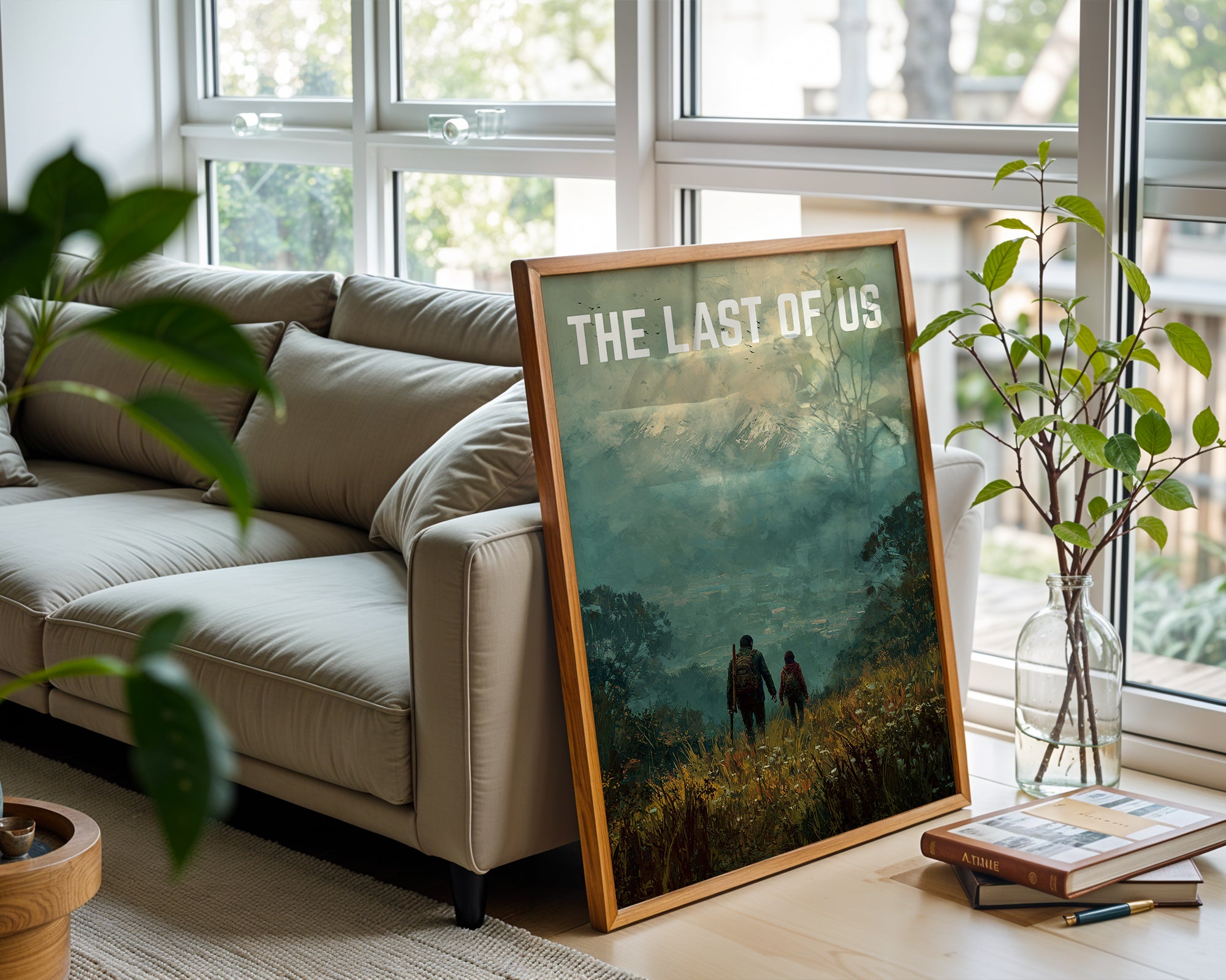 Post - Apocalyptic Landscape Art Print – Moody Survival Scene with Cinematic Detail - Just Great Posters
