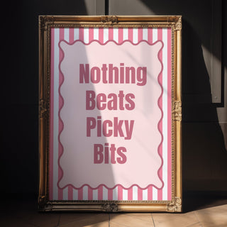 Picky Bits Poster – British Food Art - Just Great Posters