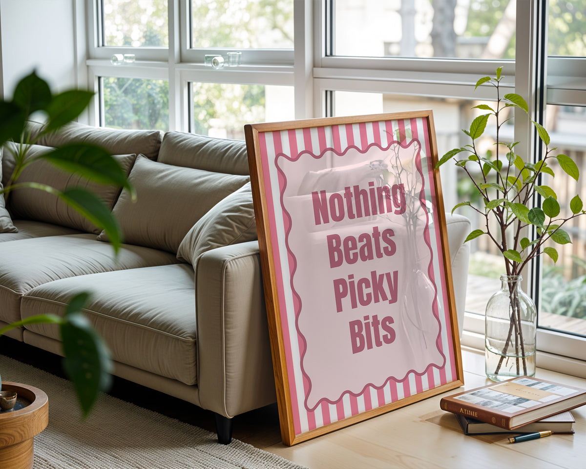 Picky Bits Poster – British Food Art - Just Great Posters