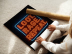 Loot Rage Repeat Neon Gaming Poster - Just Great Posters