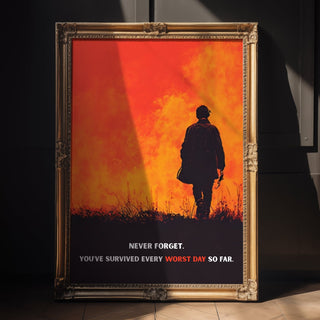 Survived Worst Days Poster - Just Great Posters