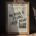 No News Is Great News Poster - Just Great Posters